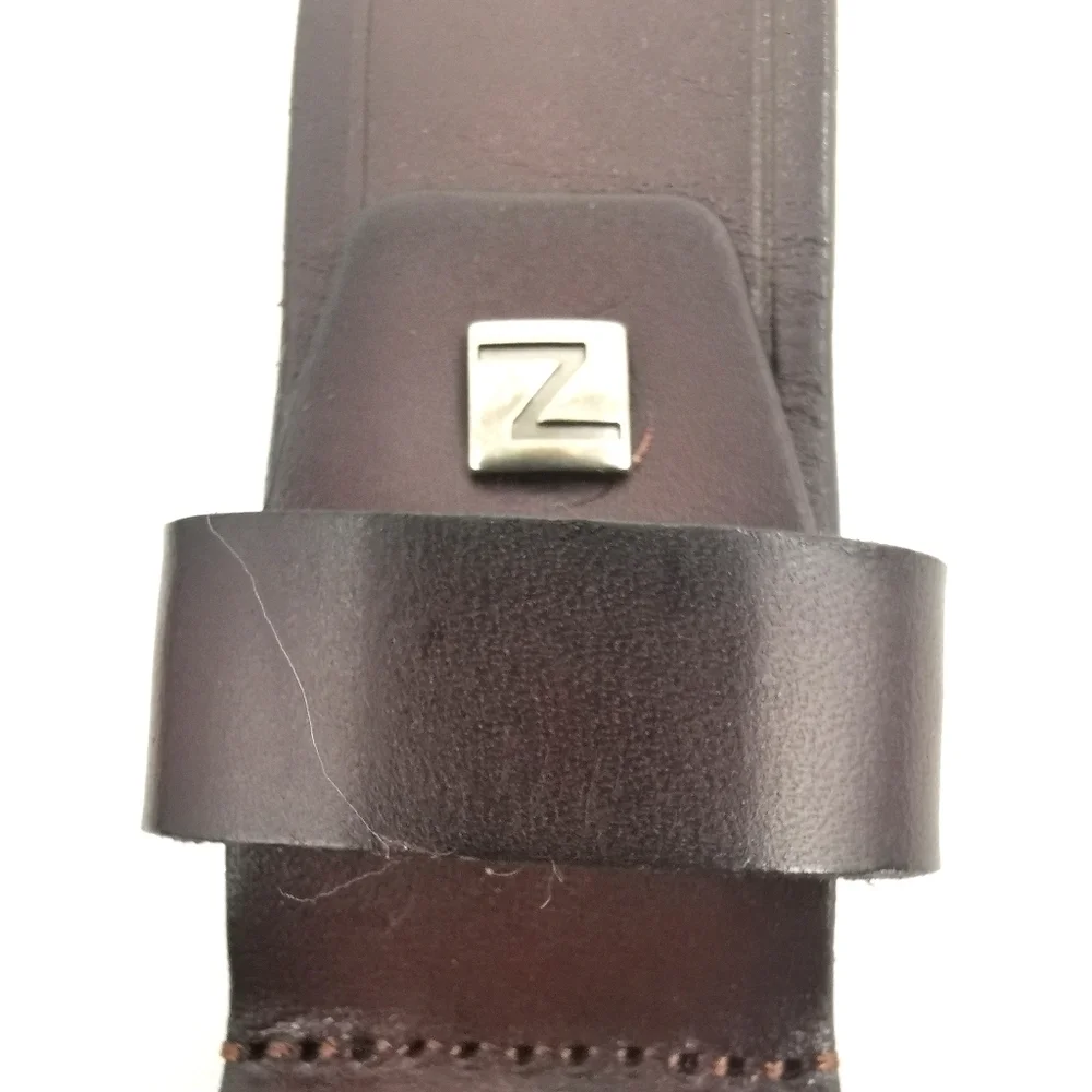 Zanzara 40 Dark Brown Leather Heavy Duty Belt